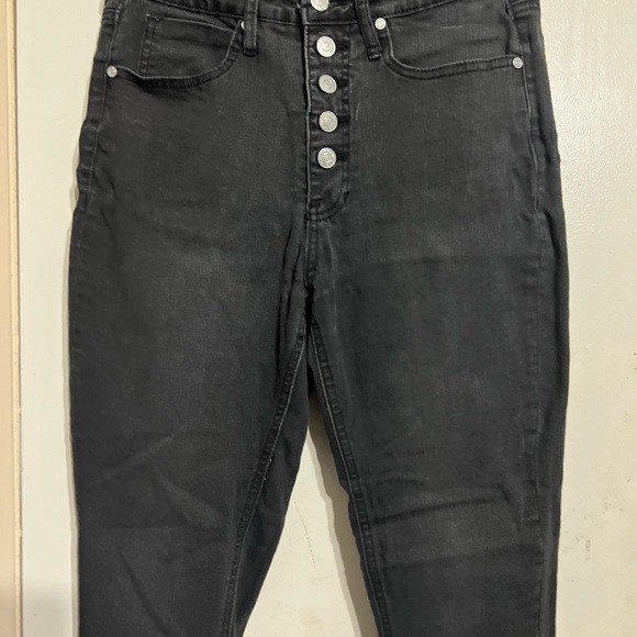 Organic Blue Black Light Washed Denim Skinny Leg Size 11 - Picture 7 of 8